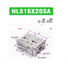 Xylanh trượt HLS16x20SA