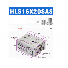 Xylanh trượt HLS16x20SAS