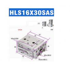 Xylanh trượt HLS16x30SAS