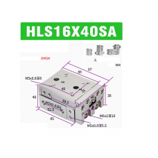 Xylanh trượt HLS16x40SA