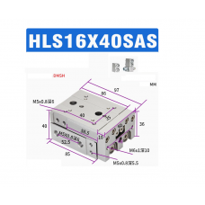 Xylanh trượt HLS16x40SAS