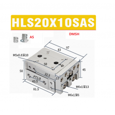 Xylanh trượt HLS20x10SAS