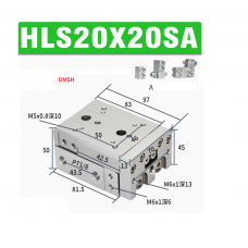 Xylanh trượt HLS20x20SA