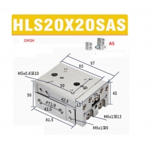 Xylanh trượt HLS20x20SAS