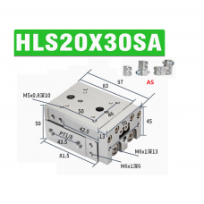 Xylanh trượt HLS20x30SA