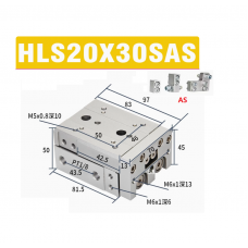 Xylanh trượt HLS20x30SAS