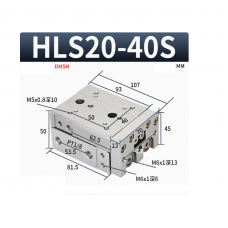 Xylanh trượt HLS20x40S