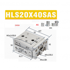 Xylanh trượt HLS20x40SAS