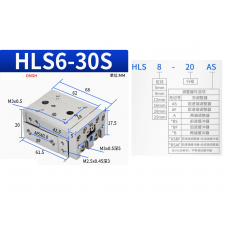 Xylanh trượt HLS6x30S