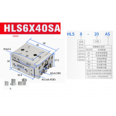 Xylanh trượt HLS6x40SA