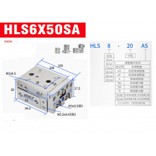 Xylanh trượt HLS6x50SA