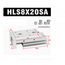 Xylanh trượt HLS8x20SA