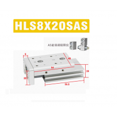 Xylanh trượt HLS8x20SAS