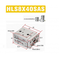 Xylanh trượt HLS8x40SAS