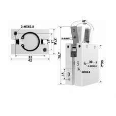Xylanh kẹp góc khí nén MHC2-20D