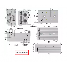 Xi lanh trượt MXS12-10