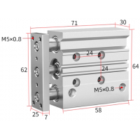 Xi lanh dẫn hướng TCL16x25S