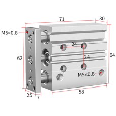 Xi lanh dẫn hướng TCL16x25S