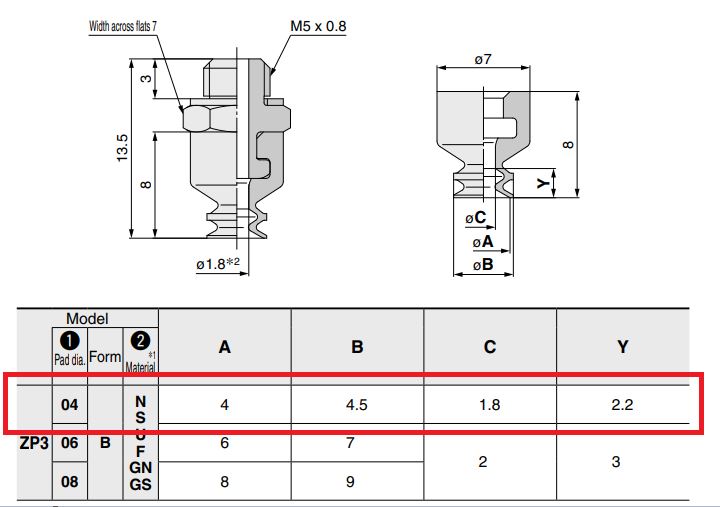 Nấm hút ZP3-T06BS-A5