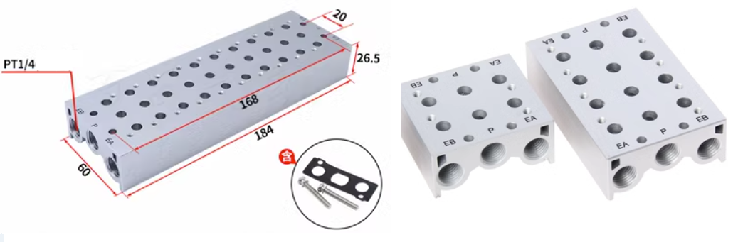 Đế van điện từ SS5Y5-20-10