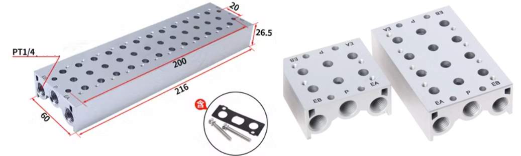 Đế van điện từ SS5Y5-20-12