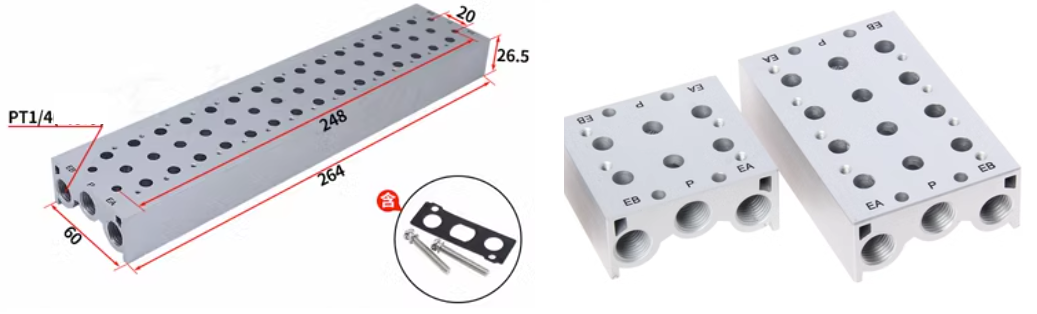 Đế van điện từ SS5Y5-20-15