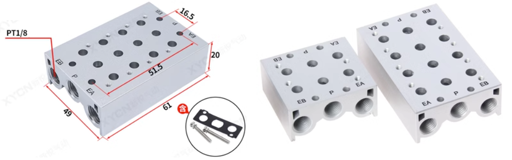 Đế van SS5Y3-20-04