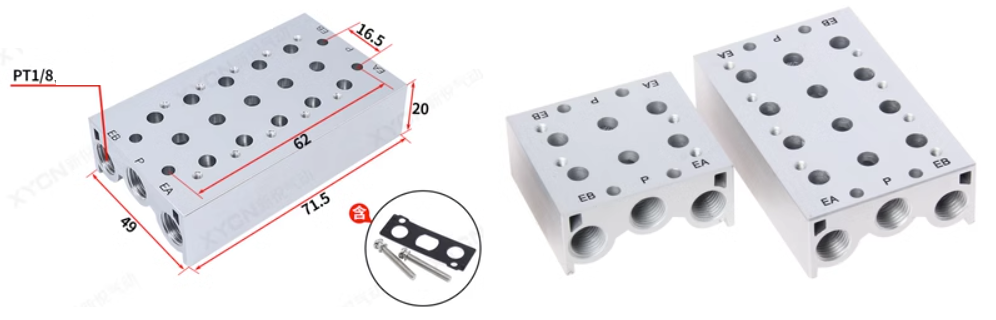 Đế van SS5Y3-20-05