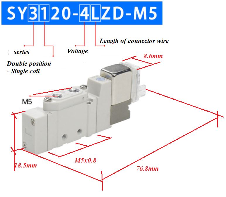 Van điện từ SY3120-4LZD-M5