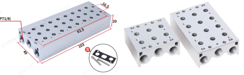 Đế van SS5Y3-20-08