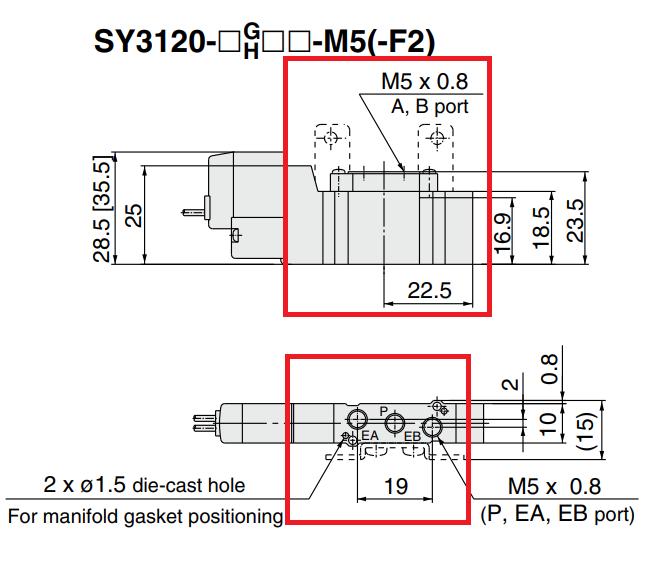 Van điện từ SY3120-5LZD-M5