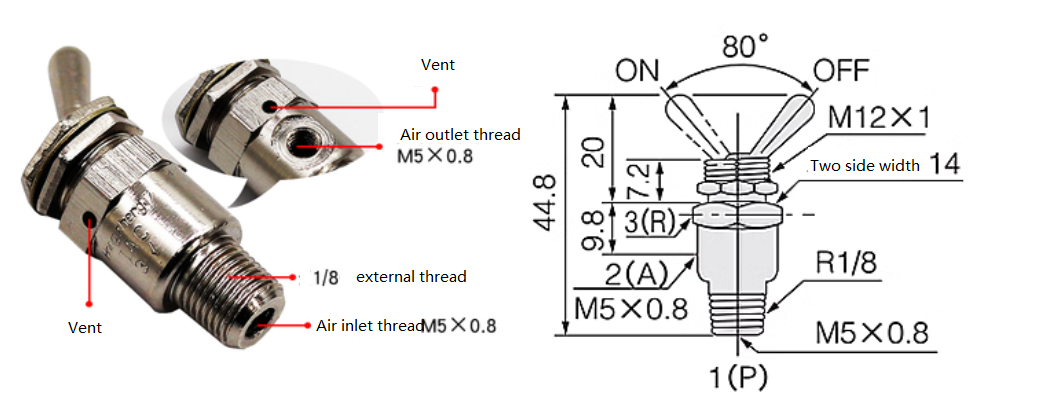 Van gạt 1 chiều TAC-3V
