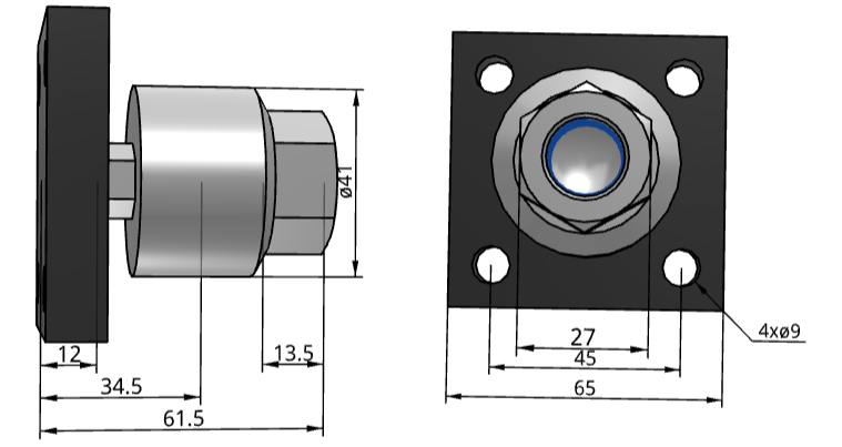 Khớp nối kèm mặt bích JAF63-18-150