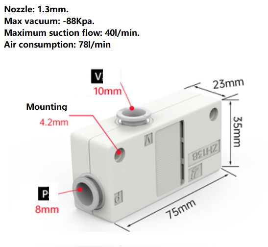 Van hút chân không ZH13BS-08-10