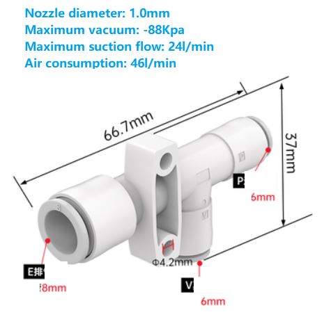 Van hút chân không ZH10DS-06-06-08