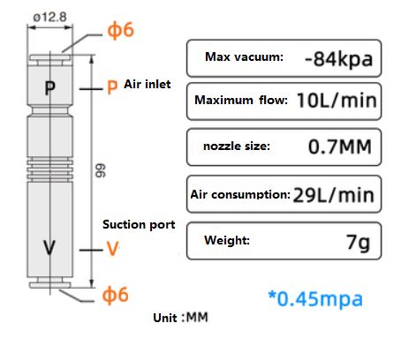 Van Vacuum Ejector ZU07S