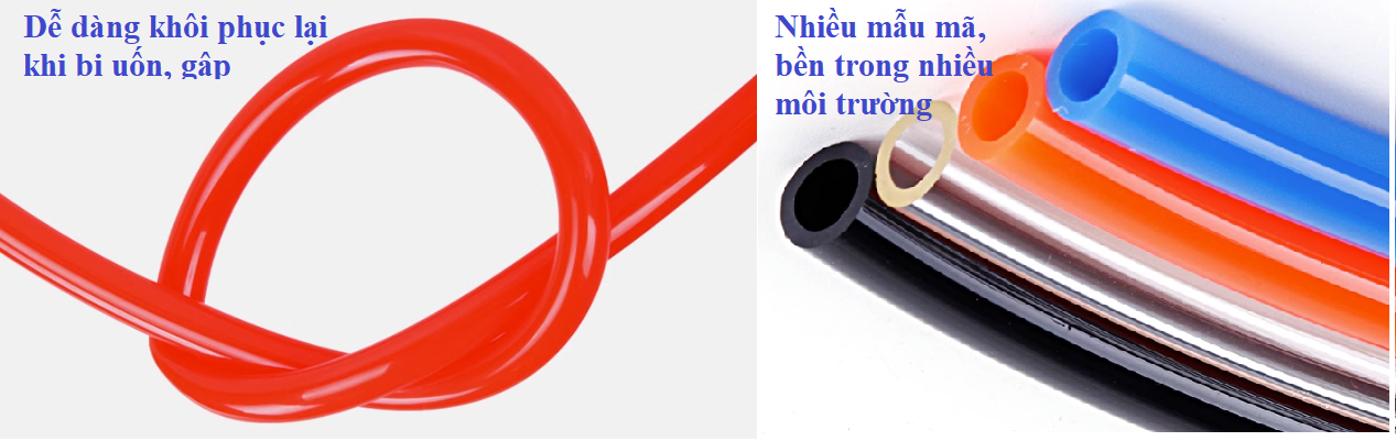 Dây khí AKS màu đen PU10*6,5